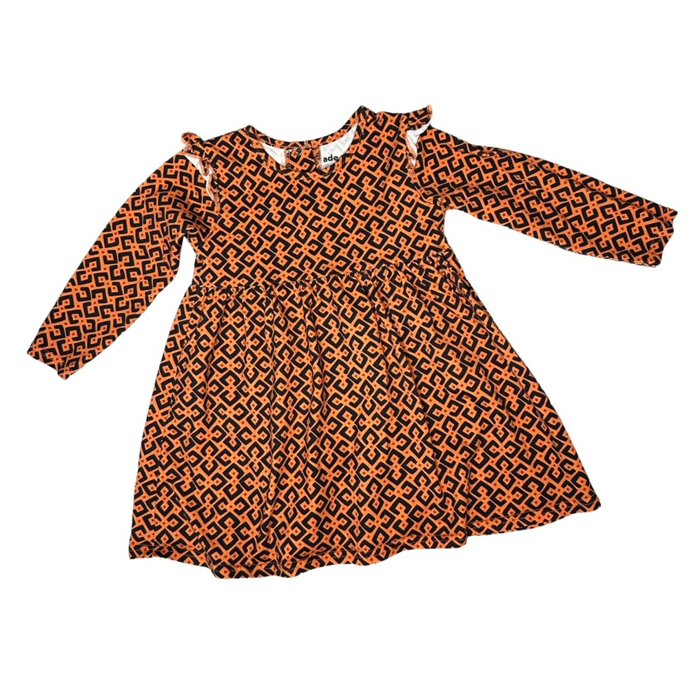 Ade + Ayo Ethnic Print Long Sleeve Dress size 3T